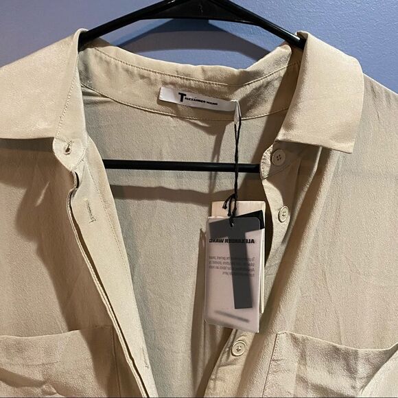 NWT Alexander Wang sheer silk Jumpsuit size small - Picture 6 of 7